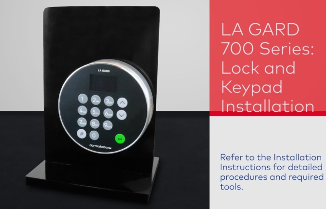 La gard lock and keypad installation